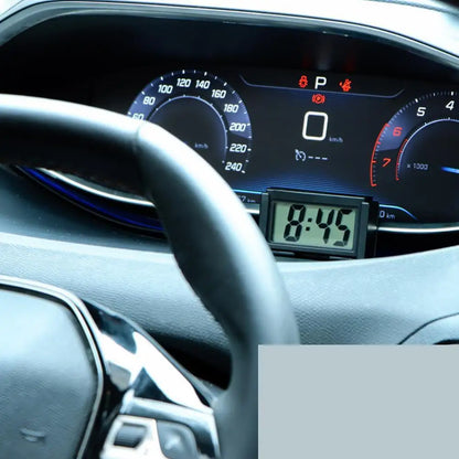 Car Electronic Clock Dashboard Time Electronic Digital Display Car Clock Self Adhesive Simple Digital Clock Car Accessories