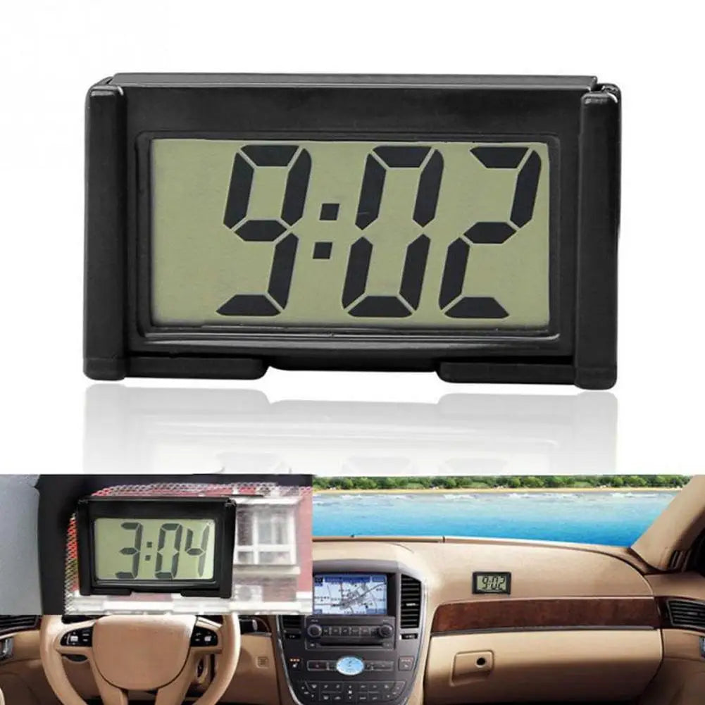 Car Electronic Clock Dashboard Time Electronic Digital Display Car Clock Self Adhesive Simple Digital Clock Car Accessories