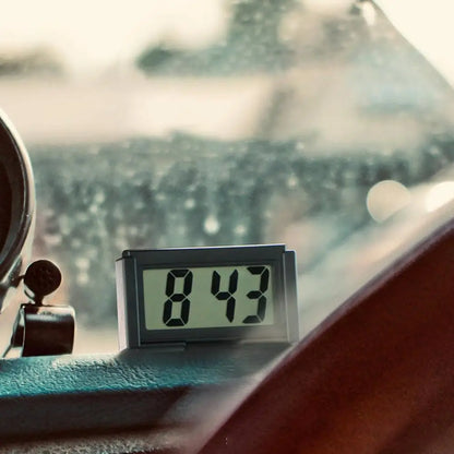 Car Electronic Clock Dashboard Time Electronic Digital Display Car Clock Self Adhesive Simple Digital Clock Car Accessories