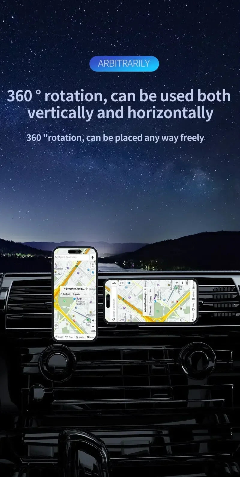 Magnetic Car Wireless Charger RGB For iPhone12 13 14 15 16 17 Pro Max Macsafe Car Phone Holder Stand Mount Fast Charging Station